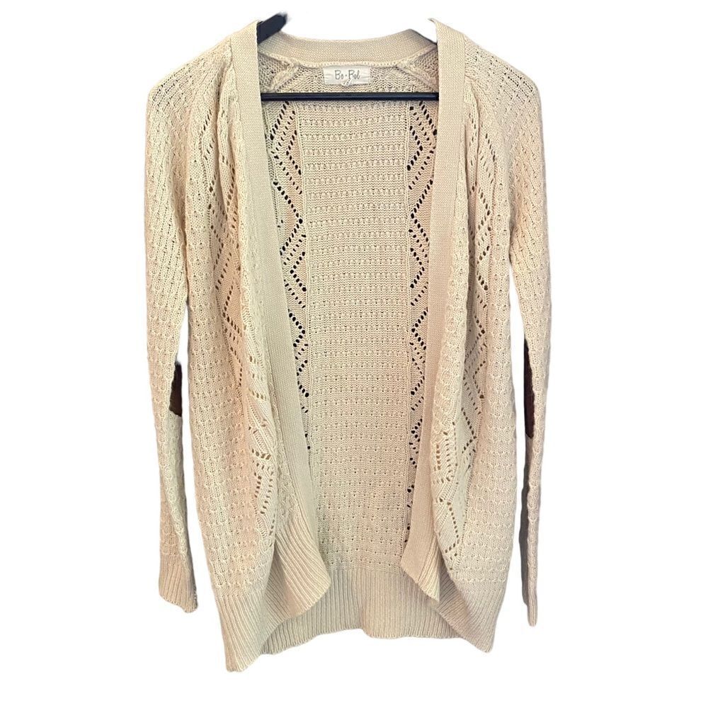 BO BEL Cream Cardigan Sweater Size Small